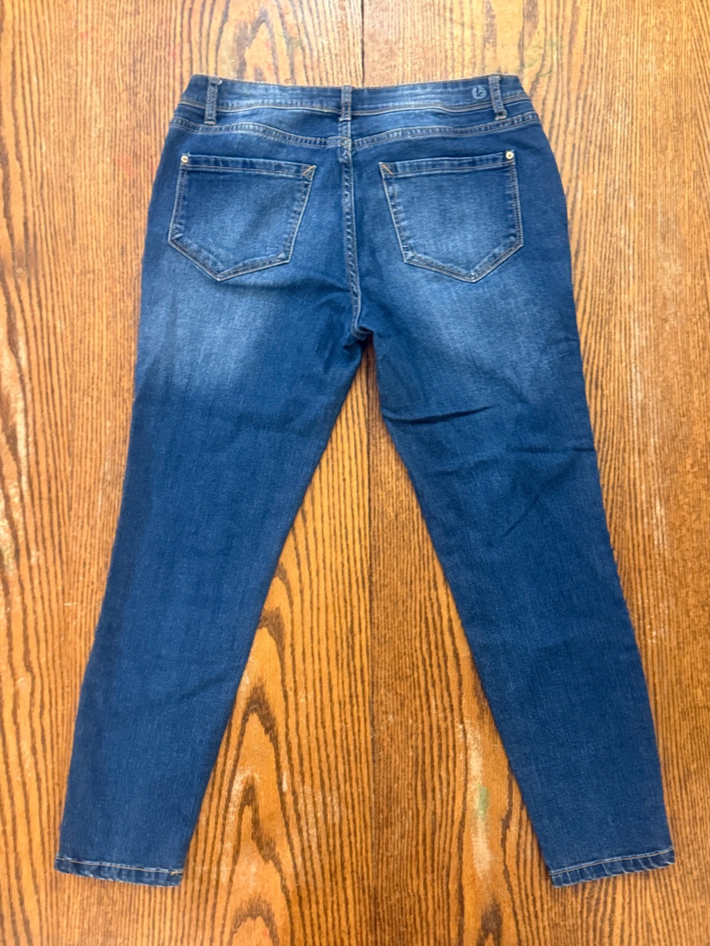 Kensie Skinny Ankle Jeans Embroidered Bird Denim Sz 8 / 29 Phoenix Japanese - Picture 6 of 16